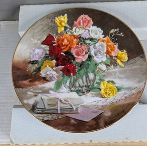 Roses Flowers of Your Garden Collector Vintage Plate G