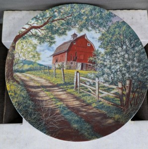 The Weathered Barn Knowles Collector Plate G