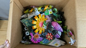 Large Box of Assorted Metal Garden Decor - Brand New