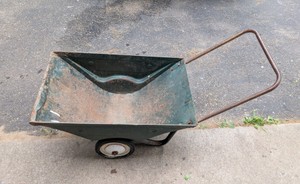 Metal Garden Cart or Wheelbarrow B