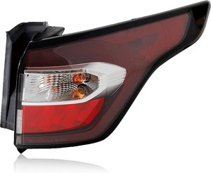 Tail Lights Compatible with 2017-2019 Ford Escape S,SE,SEL,Titanium  Halogen Outer Taillight Assembly Rear Brake Lamp Signal with Bulbs and Harnesses Right Passenger Side FO2805116C