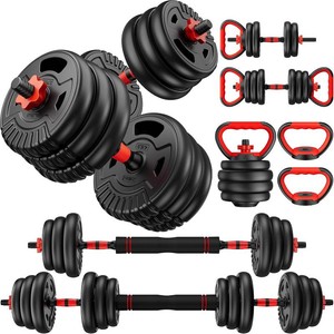Adjustable Dumbbell Set,2233457090lb Free Weight Set with Connector,5-in-1 Dumbbell Set for Barbells,Kettlebells,Push up Stand,Weight Plate,Fitness Exercises for Home Gym Suitable MenWomen