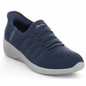 Skechers Womens Arya-Swiftly Slip-Ins - Navy, 8, M