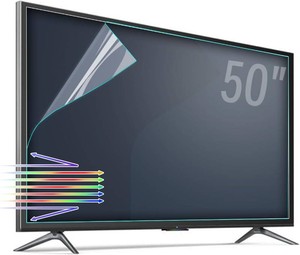 50 Inch Anti-Glare TV Screen Protector with Blue Light Filter, Matte Finish for Reducing Glare, Controlling Reflections, and Enhancing TV Viewing Comfort