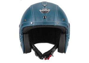 Handmade Leather 34 Open Face Motorcycle Helmet Retro Vintage Style DOT Approved Adult Half Helmet for Men Women Motorbike Moped Cruiser Scooter