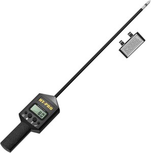 $160 Hay Moisture Tester with 20 Reinforced Probe, Digital Hay Moisture Meter with Temperature Reading for Alfalfa, Hay Bales, Square and Round Bales, Carry Bag Included,Black