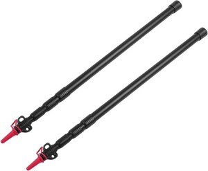 Adjustable Aluminum Alloy Tarp Poles for Camping, 4 Section Telescopic Tent Poles for Hiking, 235cm Length, 2 Pcs for Picnic