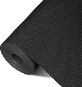 Shelf Liners 20 inch x 20 ft Shelf Liners for Kitchen cabinets nonstick Shelf Lining Drawer Mats EVA Protector for Cupboard (Black,20 inch x 20 ft)