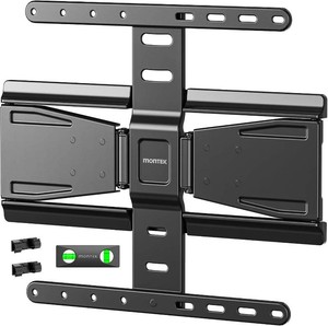 monTEK 0.77 Ultra Slim TV Wall Mount for 37-75 Inch TVs, up to 143 lbs  Low Profile Full Motion TV Bracket, Smooth SwivelTiltLevel, Articulating Dual Arms, Max VESA 400x400mm, Fits 1618 Studs