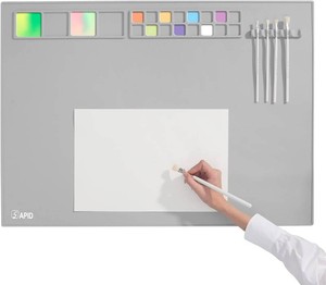 Extra Large 32x24 Silicone Painting Mat Raised Edges Craft Mat for Art  NonStick Silicone Craft Mat for Resin Casting, Art Mat for Kids, Creator, Silicone Mats for Crafts, Clay, DIY, Gray, SAPID