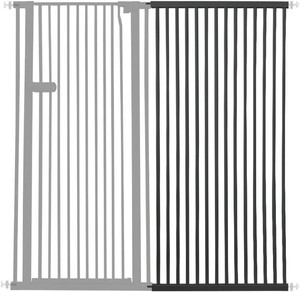 $120 Lumizone Extra Tall Cat Gate Extension Kit 61.02 High 29.52 Wide Black  Tall Pet Gate Dog Gate for Doorway Hallway Stairs Pressure Mounted Extra Wide 1.37 Gap No Drilling