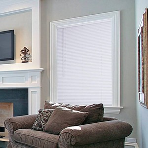 1 Cordless Vinyl Mini Blind - White - 24 W x 72 L