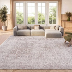 $520 SAFAVIEH Area Rug 10x14 - Reflection Collection - Large - Beige & Cream, Non-Shedding & Easy Cleaning, Ideal for Living Room, Bedroom (RFT670A)