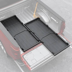 $160 Slide-Out Truck Bed Cargo Tray HDPE Lightweight (5.2FT Bed ONLY)  for Ford F150 Chevy Silverado GMC Sierra Dodge Ram Toyota Tundra Sliding Organizer Trolley System Accessories