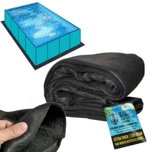 $120 U.S. Pool Supply Ground Shield 16-Foot x 32-Foot Rectangle Heavy Duty Pool Liner Pad for Above Ground Swimming Pools - Protects Pool Liner, Prevents Punctures, Eco-Friendly Fabric - Extends Liner Life