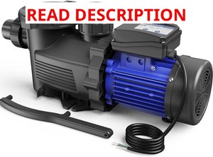 $268 AQUASTRONG InAbove Ground Pool Pump, High Flow (with Timer, 2HP, 8917 GPH, 220V)