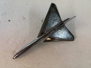 Vintage 1954 Ford Crestline Delta Wing Airplane Hood Ornament-BM-16853-A