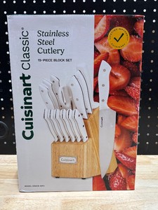 Cuisinart 15 Piece Stainless Steel Knife and Block Set