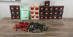Empty 12 Gauge Boxes, Shells and 12 Gauge Replacement Wads (says 500 in the bag)