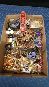 Flat of jewelry including Germany, Marvelle, Corp and more