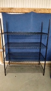 4 tier NSF metal shelf