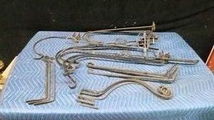 Large tote of deck shephard hooks