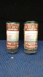 2 rolls of Green vinyl coat steel wire border fence