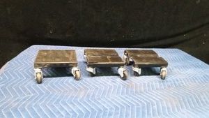 3pc heavy duty snowmobile dolly set with swivel wheels