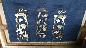 3 metal lawn decor