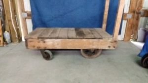 Heavy duty wood cart