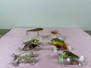 Lot of 10 Fishing lures - Heddon Craw Shrimp - Heddon Baby Torpedo - Heddon Tiny Torpedo and More