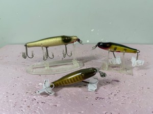 Lot of 3 Vintage Wood Pikie Fishing Lures
