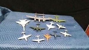 Lot of military airplane models