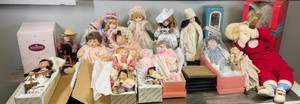 Lot of Porcelain Dolls and More
