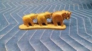 Elephants carved out of stone