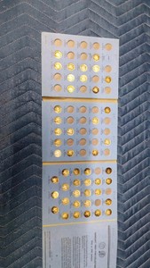 partial book of Mercury Dimes