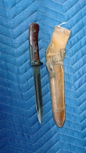 Czechoslovia bayonet with sheath