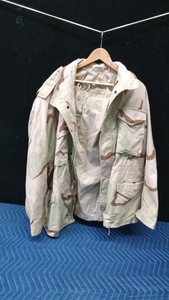 Camouflage cold weather coat