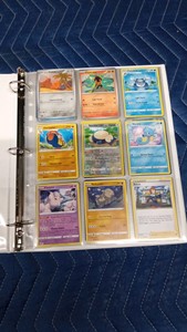 Binder of 90 pokemon trading cards