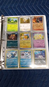 Binder of 90 Pokemon trading cards