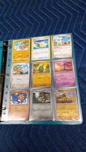 Binder of 90 Pokemon trading cards