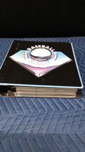 Baseball album full of baseball Trading Cards