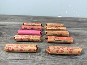 10 - Rolls of Wheat Pennies