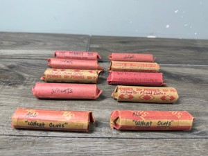 10 - Rolls of Wheat Pennies