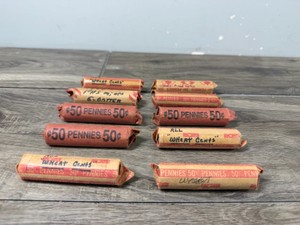 10 - Rolls of Wheat Pennies