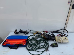 Hitch with 2 Ball, Road Side Emergency Kit, Treble Light, Jumper Cables, Extension Cord and More