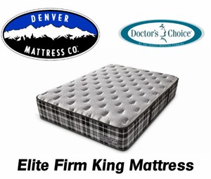 Denver Mattress Doctors Choice Elite Firm King Mattress - MSRP $1,899.99 - No Reserve