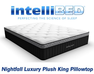 Intellibed Nightfall Luxury Plush Euro Pillowtop King Mattress - MSRP $8,999.00 - No Reserve