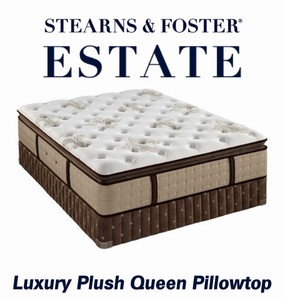 Stearns & Foster Estate Luxury Plush Euro Pillowtop Queen Mattress - MSRP $2,499.00 - No Reserve