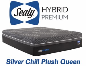 Sealy Premium Hybrid Silver Chill Firm Queen Mattress - MSRP $2,299.00 - No Reserve